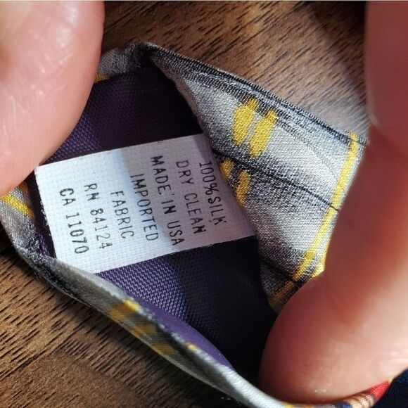 Set of  2 RM STYLE 100% Silk Men's  tie - Picture 2 of 11